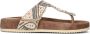 Lazamani Comfortabele Beige Slipper met Decoratieve Teen Multicolor Dames - Thumbnail 3