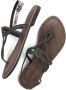 Lazamani Bronzen Sandaal met Strass en Kralen Brown Dames - Thumbnail 6