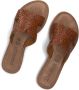 Lazamani Flor Dames Slippers Leer Tan - Thumbnail 8