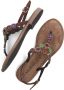Lazamani Suède teensandaal Bruin Suede Platte sandalen Dames - Thumbnail 8