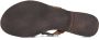 Lazamani Bruine Kralen Kruisband Slippers Brown Dames - Thumbnail 5