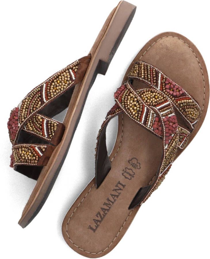 LAZAMANI Bruine Slippers 75.337