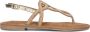 Lazamani Ladies sandals strass gold Goud Leer Platte sandalen Dames - Thumbnail 6