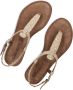 Lazamani T-band Sandalen goud Leer Dames - Thumbnail 7