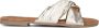 Lazamani Stijlvolle Leren Slippers met Metalen Detail Yellow Dames - Thumbnail 4