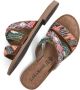 Laza i Versierde slippers met suède Bruin Leer Leren slippers - Thumbnail 9