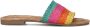 Lazamani Modieuze Oranje Geweven Slippers Multicolor Dames - Thumbnail 3