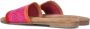 Lazamani Stijlvolle Leren Slippers Pink Dames - Thumbnail 3