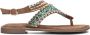 Lazamani Taupe Kralen Sandalen Multicolor Dames - Thumbnail 4