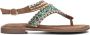 Lazamani Taupe Kralen Sandalen Multicolor Dames - Thumbnail 5