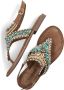 Lazamani Taupe Kralen Sandalen Multicolor Dames - Thumbnail 8