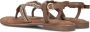 Lazamani Taupe Kralen Sandalen Multicolor Dames - Thumbnail 6