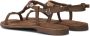 Lazamani Taupe Beaded Sandaal met Enkelband Brown Dames - Thumbnail 4