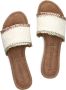 Lazamani Stijlvolle Leren Slippers met Gevlochten Band - Thumbnail 6