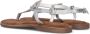 Lazamani Metallic Zilveren Sandalen Gray Dames - Thumbnail 4