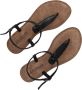 Lazamani 75.611 leren sandalen met slangenprint zwart - Thumbnail 10