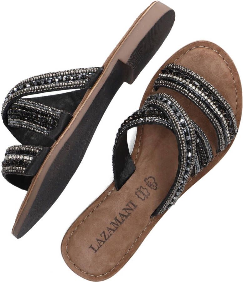 LAZAMANI Zwarte Slippers 75.474