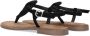 Lazamani Zwarte Kralensandalen Black Dames - Thumbnail 3
