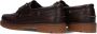 Les Deux Taylor Leather Boat Shoe Mocassins Heren Instappers Bruin - Thumbnail 4