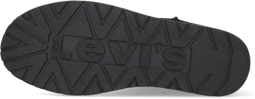 Levi'S Zwarte Enkelboots New Wave Mid Zip Fur