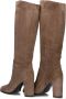 LINA LOCCHI Hoge Laarzen Dames Ar 140 Maat: 43 Materiaal: Suède Kleur: Taupe - Thumbnail 4