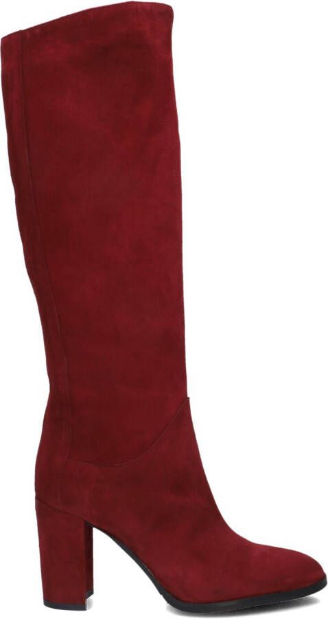 LINA LOCCHI Hoge Laarzen Dames Ar 140 Maat: 38 Materiaal: Suède Kleur: Rood