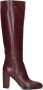 LINA LOCCHI Hoge Laarzen Dames At 161 Maat: 39 Materiaal: Leer Kleur: Rood - Thumbnail 1
