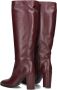LINA LOCCHI Hoge Laarzen Dames At 161 Maat: 39 Materiaal: Leer Kleur: Rood - Thumbnail 4