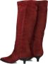 LINA LOCCHI Hoge Laarzen Dames Av 256 Maat: 42 Materiaal: Suède Kleur: Rood - Thumbnail 4