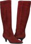 LINA LOCCHI Hoge Laarzen Dames Av 256 Maat: 42 Materiaal: Suède Kleur: Rood - Thumbnail 6