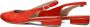LINA LOCCHI Slingbacks Dames 010-72 Maat: 38 Materiaal: Suède Kleur: Rood - Thumbnail 3