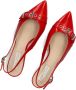 LINA LOCCHI Slingbacks Dames Au 23 Maat: 42 Materiaal: Lakleer Kleur: Rood - Thumbnail 5