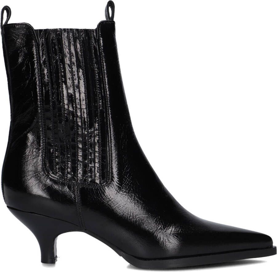 LINA LOCCHI Enkellaarsjes Dames Av 258 Maat: 40 Materiaal: Leer Kleur: Zwart