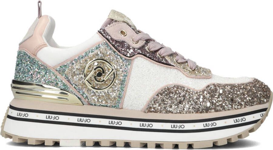 Liu Jo Gouden Lage Sneakers Maxi Wonder 24