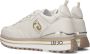 Liu Jo Witte leren sneakers met tonale logo en metallic detail Wit Dames - Thumbnail 7