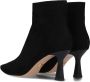 Lola Cruz Zwarte Suède Puntige Enkellaarzen Black Dames - Thumbnail 4