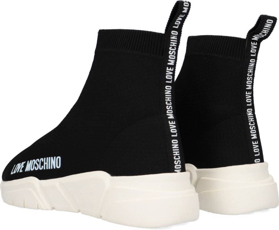 Love Moschino Zwarte Hoge Sneaker Ja15343g1g