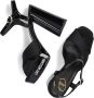 Love Moschino Fantasy Color Leren Plateau Sandalen Black Dames - Thumbnail 6