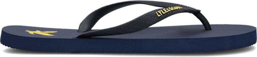 Lyle & Scott Blauwe Teenslippers Flip Flop