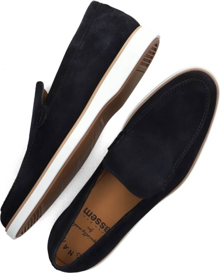 MAGNANNI Blauwe Instappers 25117 Witte Zool