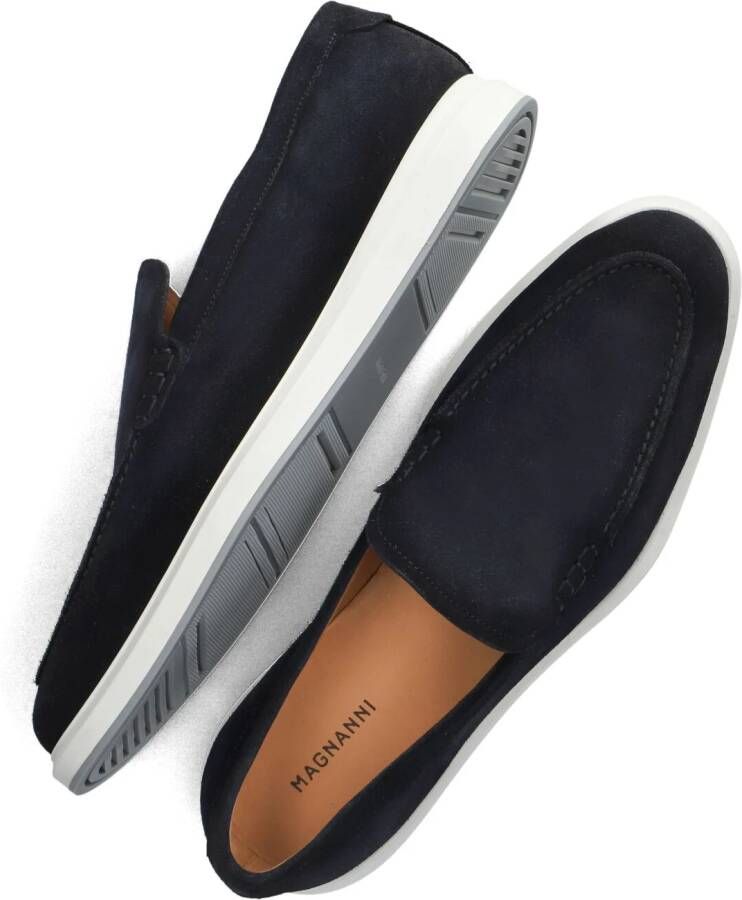 Magnanni Instappers Heren Instapschoenen Herenschoenen Suède 25615 Blauw - Foto 6