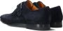 Magnanni Instappers Heren Gespschoenen Herenschoenen Suède 16618 Blauw combi - Thumbnail 3