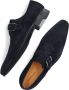 Magnanni Instappers Heren Gespschoenen Herenschoenen Suède 16618 Blauw combi - Thumbnail 5