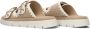 Maruti Dilan Slippers Dames Beige - Thumbnail 4