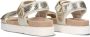 Maruti Beau leren sandalen met klittenband Goud Leer Plateau sandalen Dames - Thumbnail 5