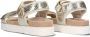 Maruti Beau leren sandalen met klittenband Goud Leer Plateau sandalen Dames - Thumbnail 6