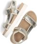 Maruti Beau leren sandalen met klittenband Goud Leer Plateau sandalen Dames - Thumbnail 8