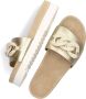 Maruti Gouden Leren Slipper Beli Yellow Dames - Thumbnail 7