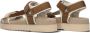 Maruti Beau Textile Dames Sandalen Bruin - Thumbnail 4