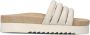 Maruti Witte Leren Zomer Slipper Bali Beige Dames - Thumbnail 3